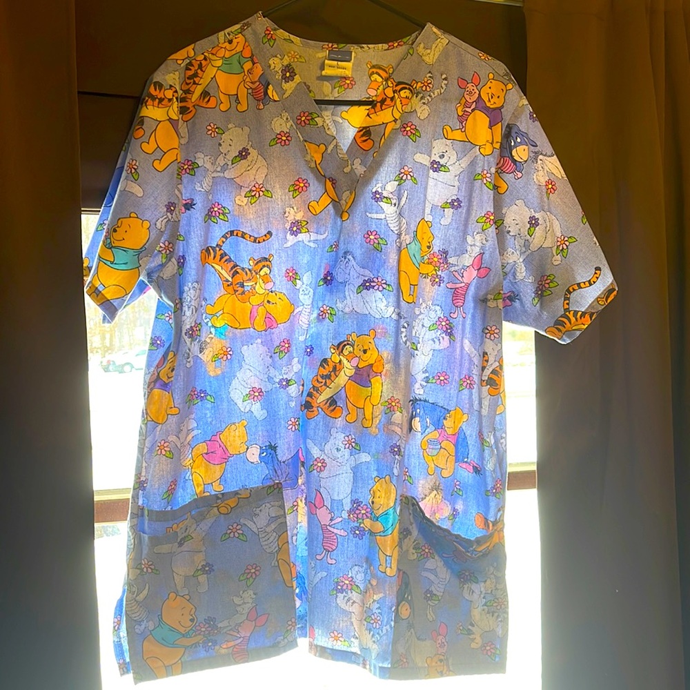 Winnie the Pooh and Gang Scrub Top